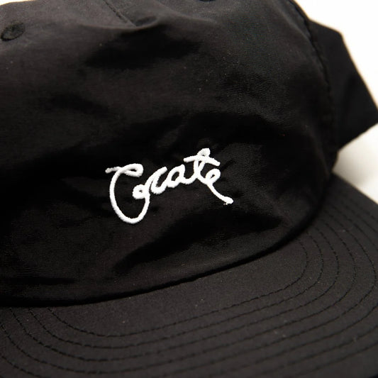 Crate Nylon Scripted Cap - Black