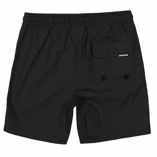 Youth MFG Solid Elastic Waist Beach Short