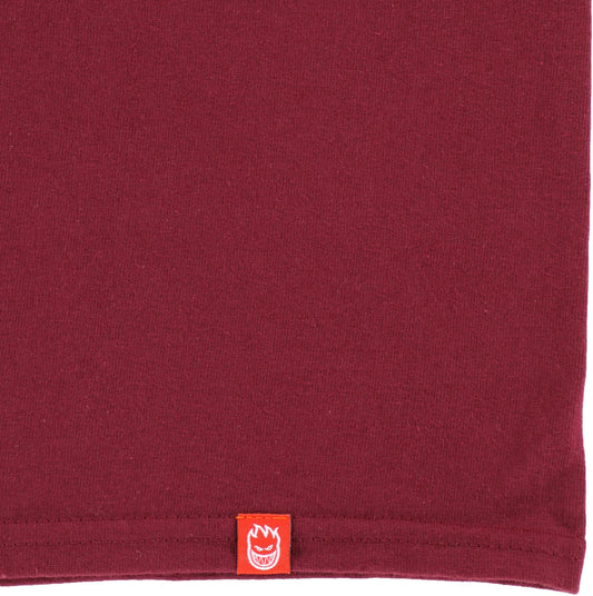 Spitfire Chrome Bighead L/S Tee - Maron