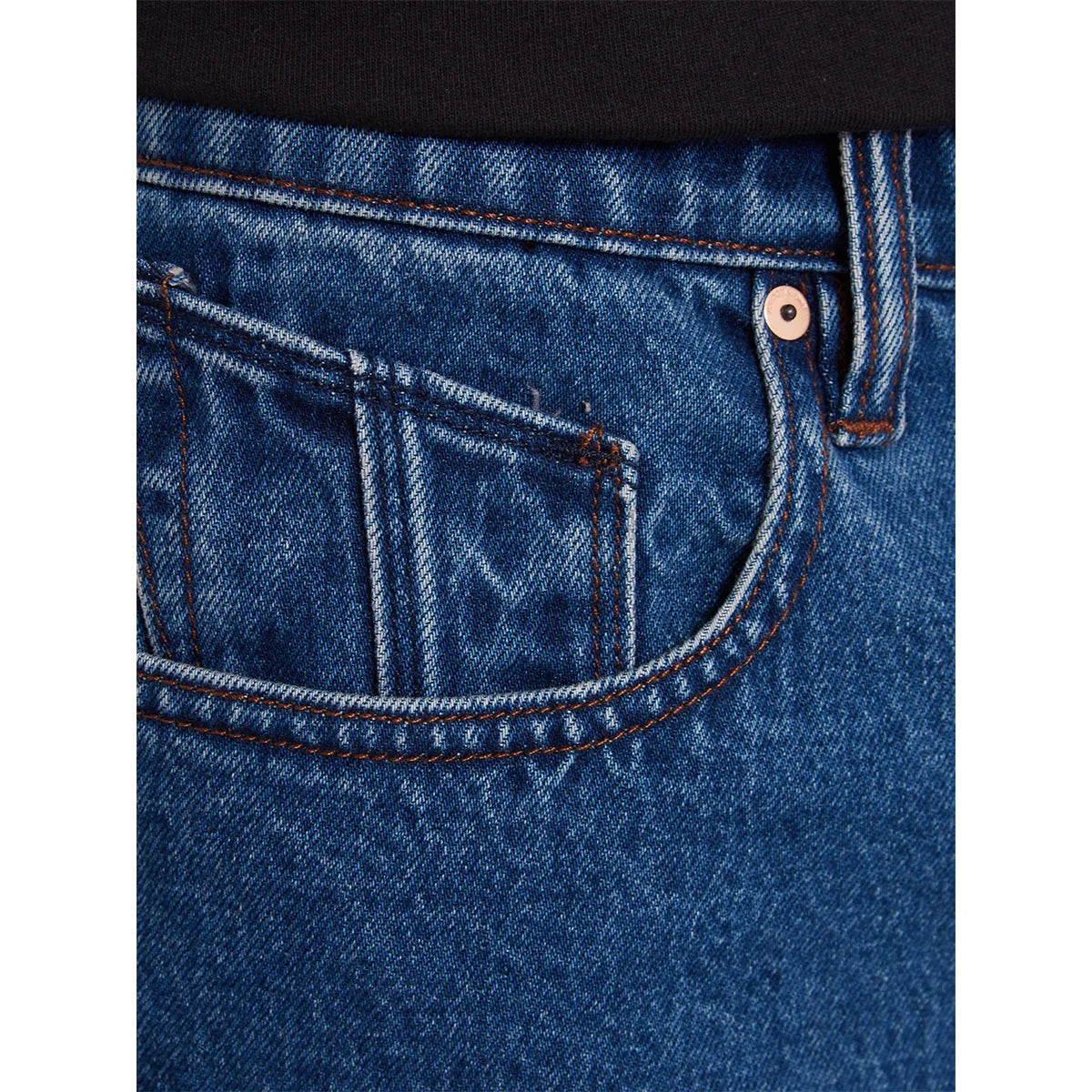 Volcom Billow Denim Shorts - Oliver Mid Blue