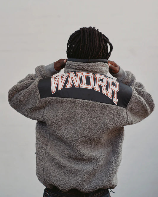 Wndrr Arc Sherpa Jacket - Charcoal/Black