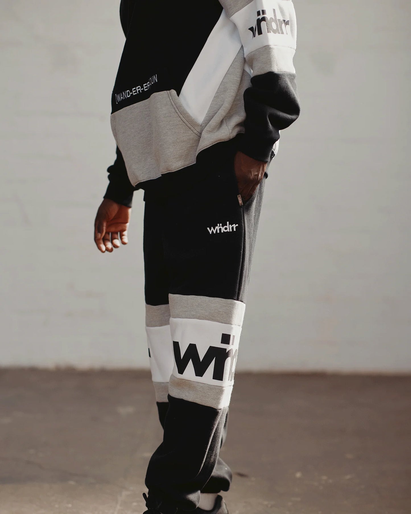 Wndrr Junction Baggy Trackpant - Black