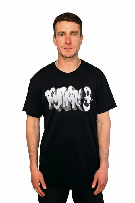 Dcypher Apparel SKULL LOGO S/S T-SHIRT - BLACK