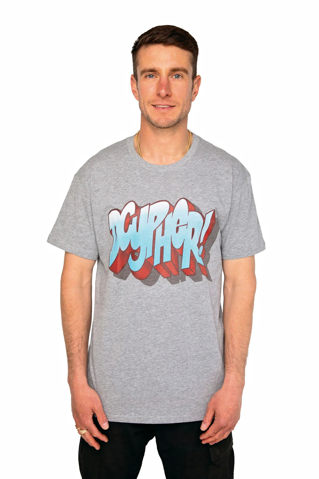 Dcypher Apparel OG Logo S/S T-Shirt - Grey Marle