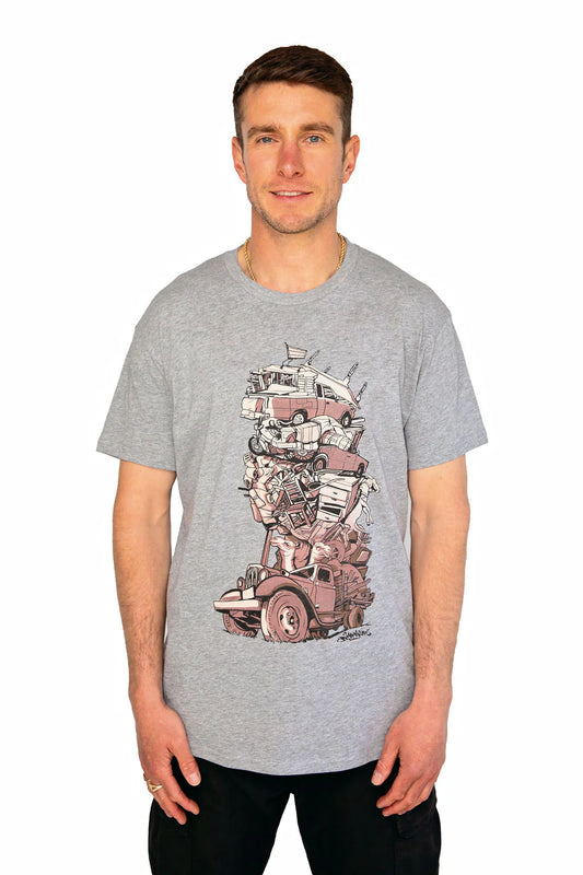 Dcypher Apparel Overload S/S T-Shirt - Grey Marle