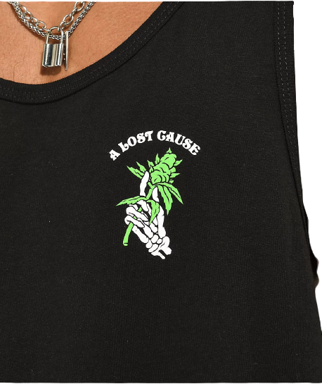 All I Weed V2 Tank A Lost Cause - Black