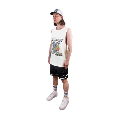 Crate Cobras Muscle Singlet - White
