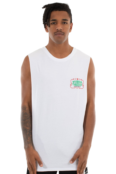 Wndrr Taqueria Muscle Top - White