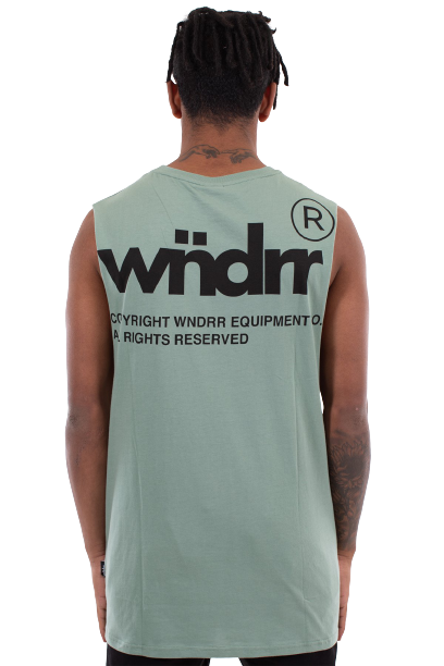 Wndrr Enigma Muscle Top - Olive