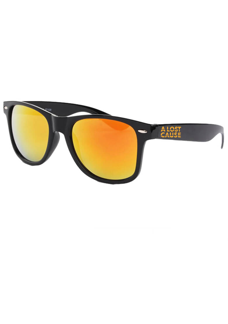 ALC Brushed Sunglases - Black Frame Orange Lens