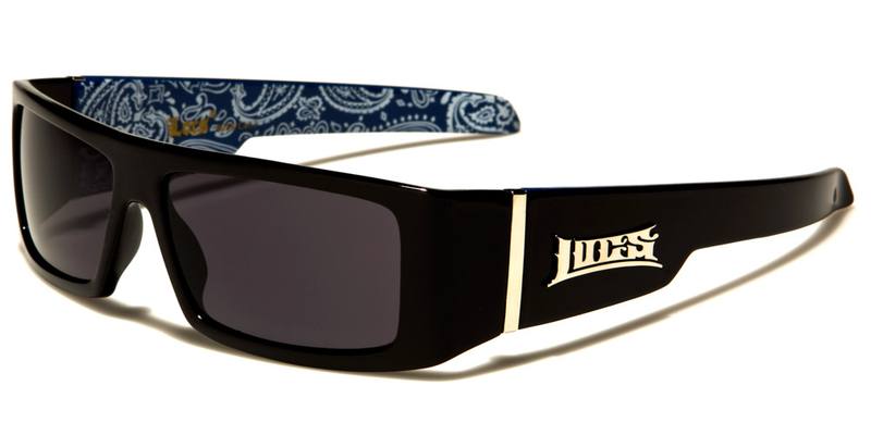 Locs Sunglasses - LOC9058-BDNBL (Bandana - Inside Arm Blue)