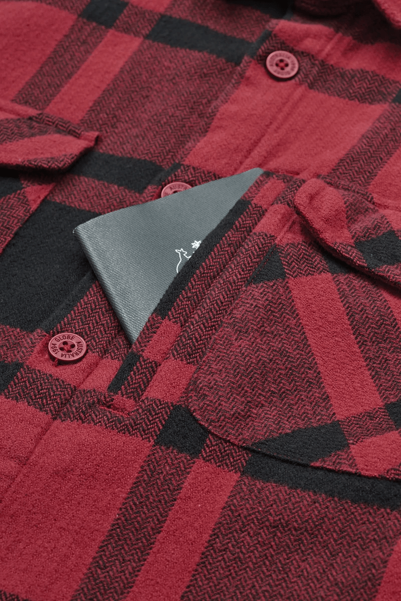 Globe Wanderer Shacket - Rhubarb