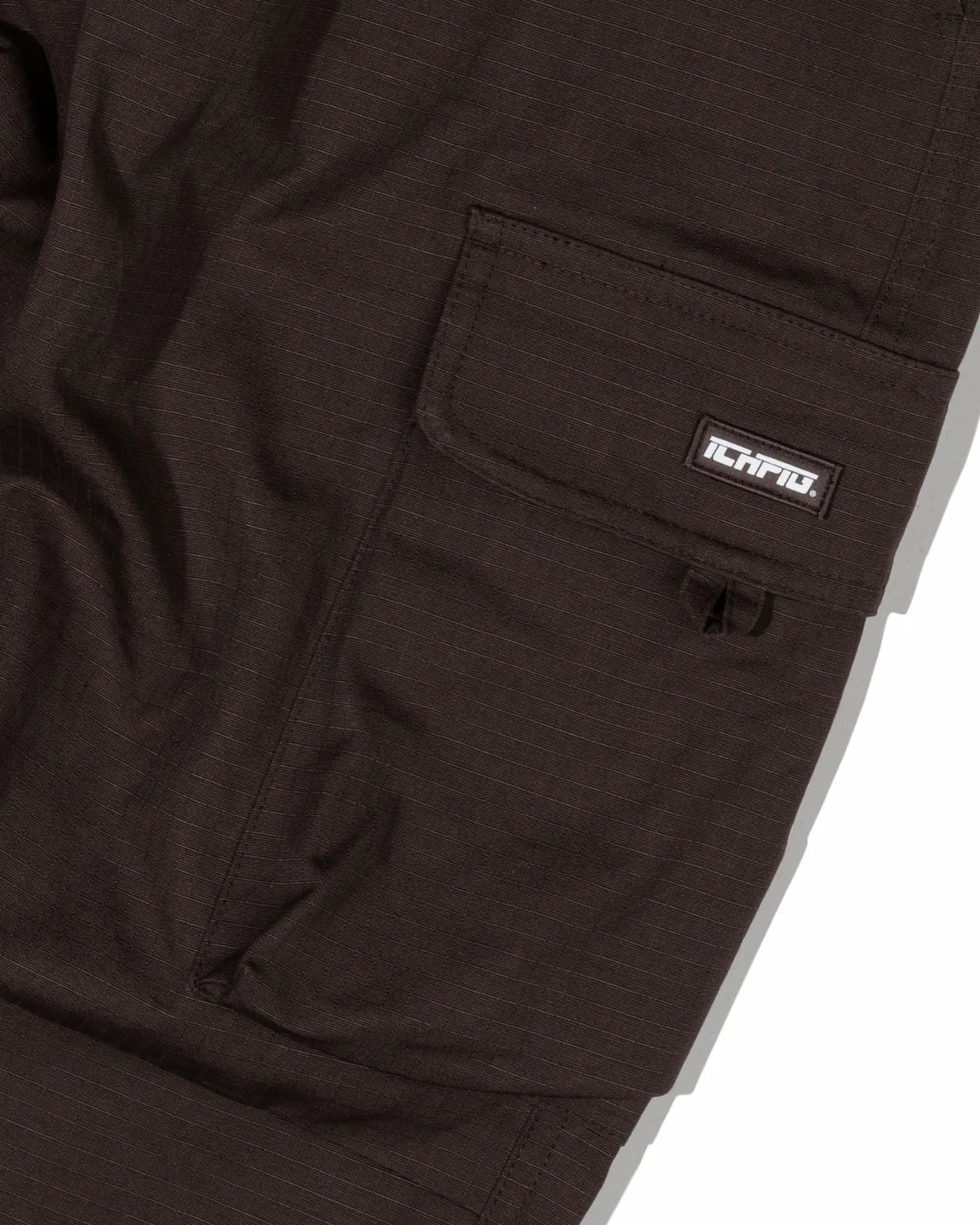 Ichpig Ripstop Cargo Pants - Dark Brown