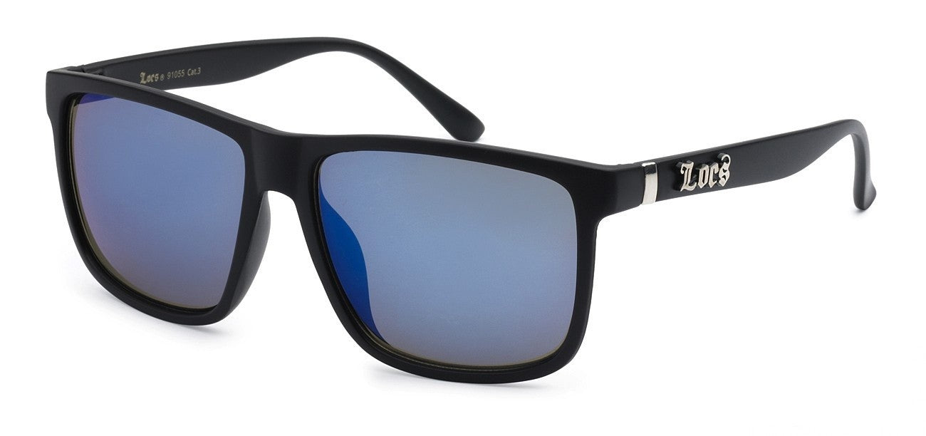 Locs Sunglasses91055-MIRBL (Blue Lenses)