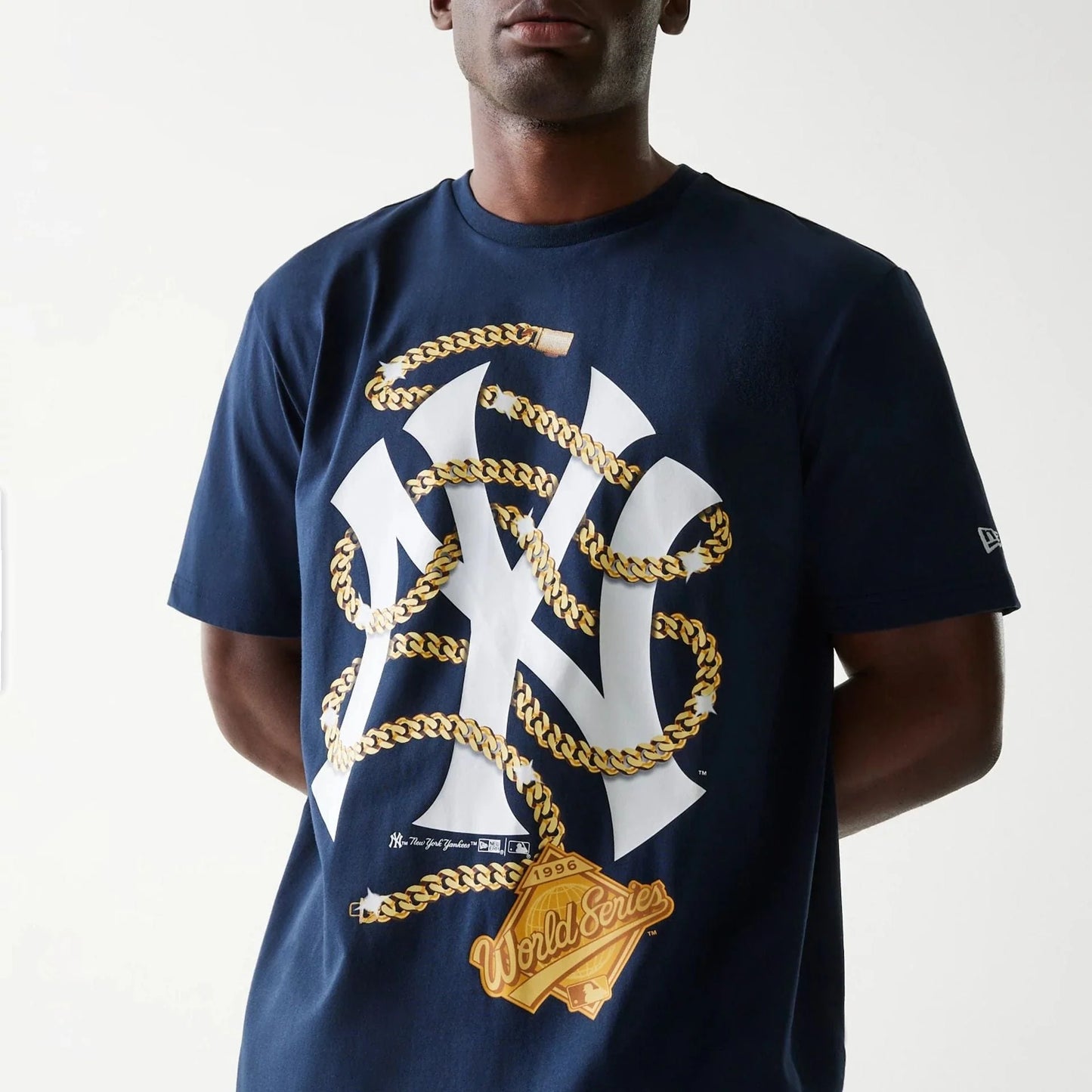 MLB Chain New York Yankees Oversized T-Shirt - Navy