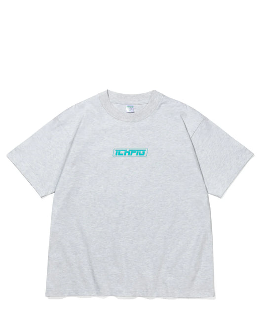 Ichpig Strike Logo Tee - White Marle/Teal