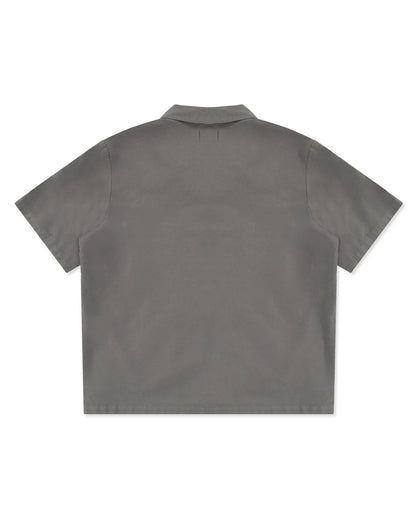 Script S/S Shirt - Moon Grey