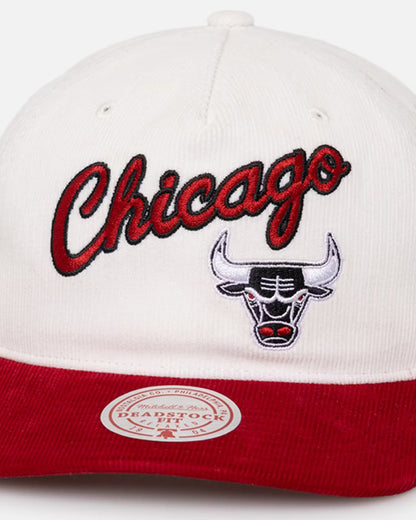 Mitchell And Ness Chicago Bulls History Origin Snapback Corduroy