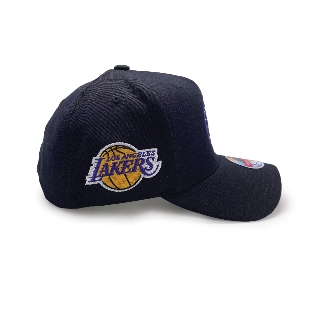 Los Angeles Lakers Team Colour Wordmark MVP Snapback - Black