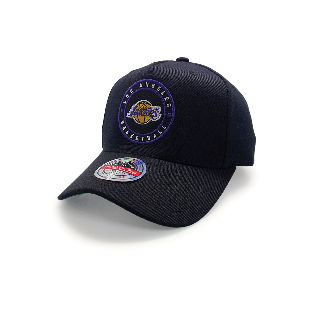 Los Angeles Lakers Team Colour Wordmark MVP Snapback - Black