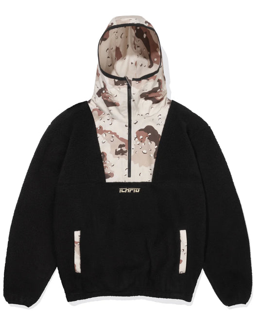 Ichpig 1/2 Zip Hood - Black/Desert