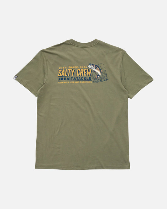 Live Bait Premium SS Tee - Dusty Olive