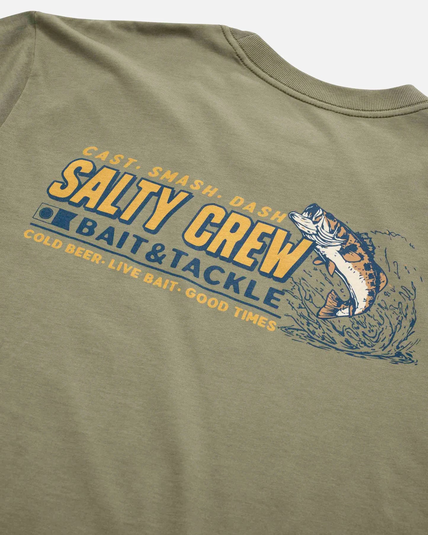 Live Bait Premium SS Tee - Dusty Olive