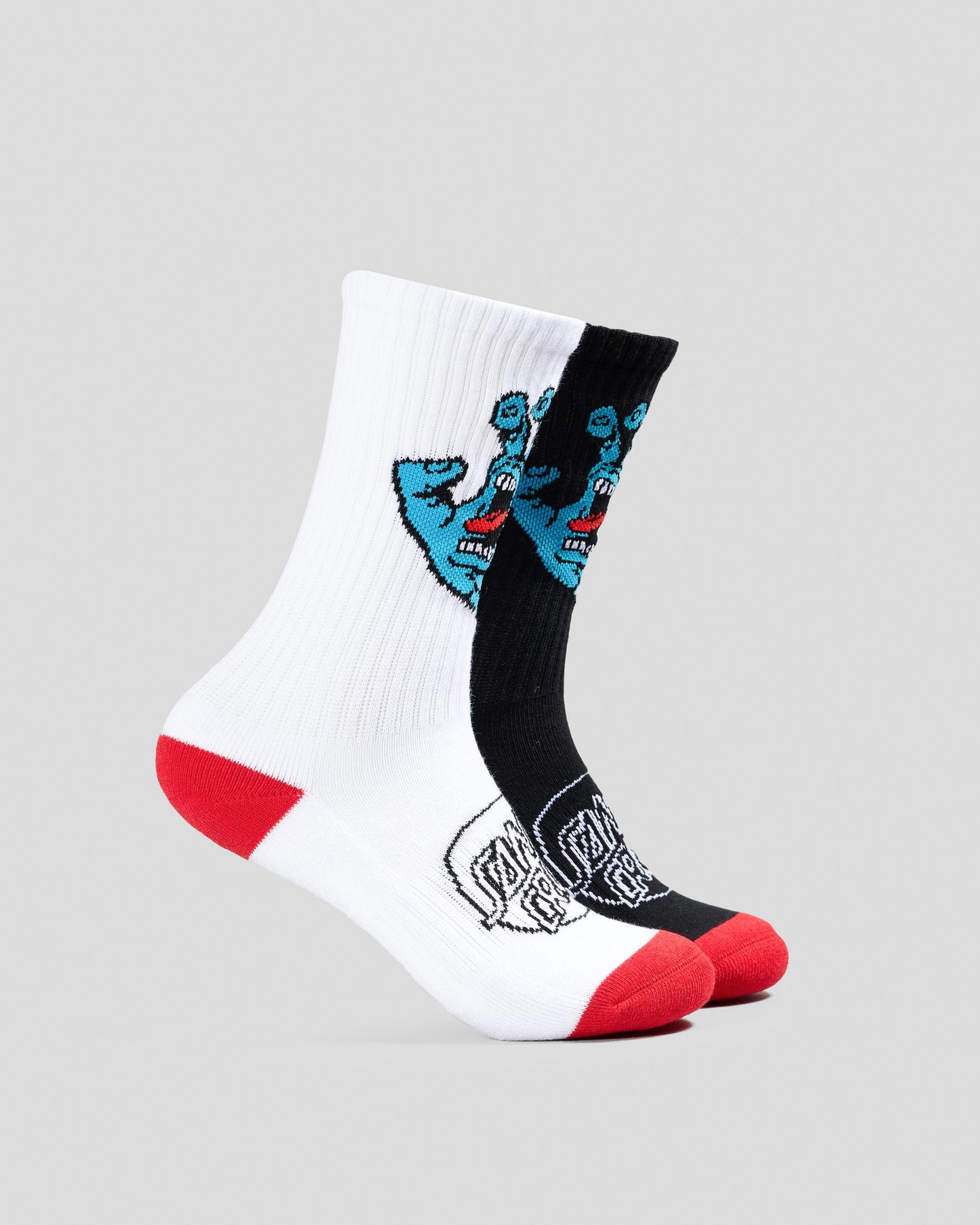 Youth Opus Screaming Hand Long Crew Sock 2 Pack