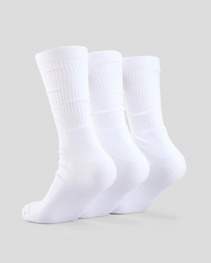 Valley Grove 3 Pack Sock 9-12 - White