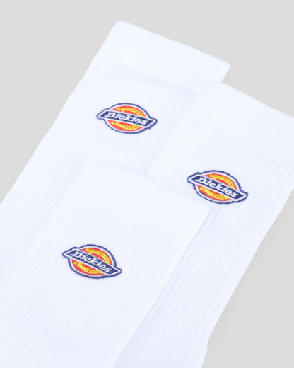 Valley Grove 3 Pack Sock 9-12 - White