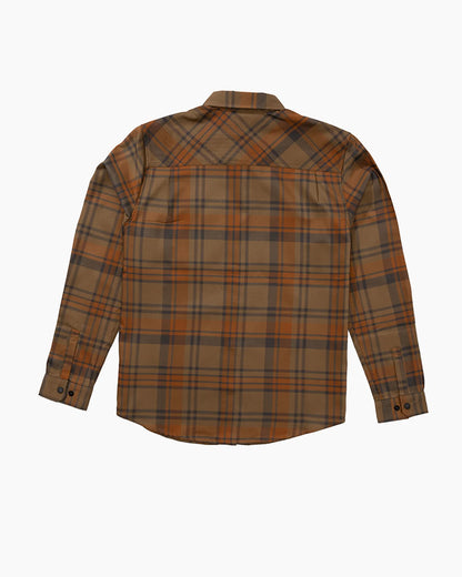 Fathom LS Tech Flannel - Dark Brown
