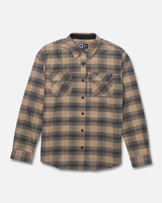 Fathom Long Sleeve Tech Flannel - Khaki