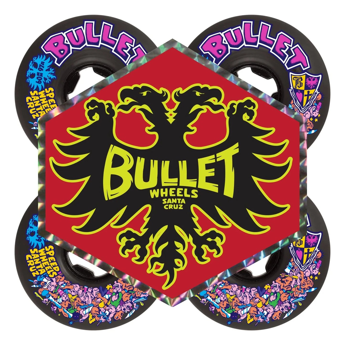 Bullet Riot Vomits 60mm 78A - Black