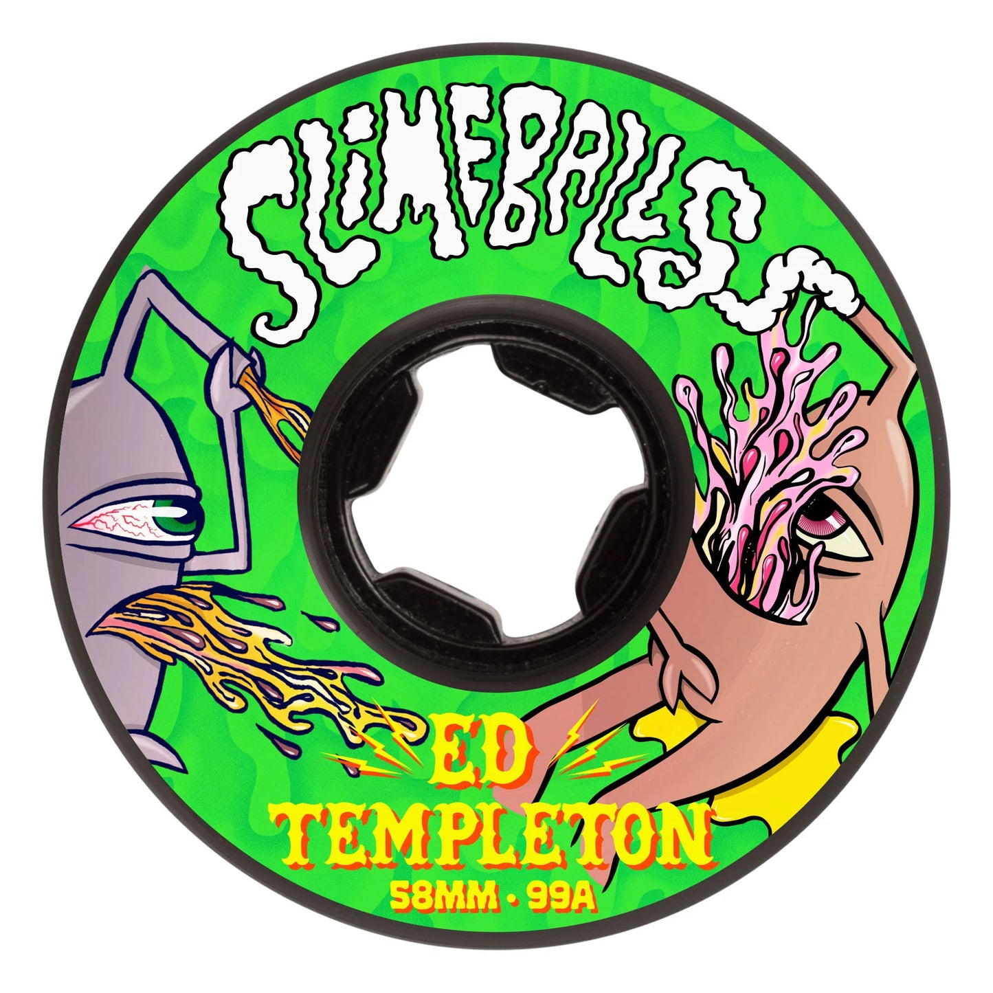 58mm Ed Templeton Vomits 99a Slime Balls Guest Skateboard Wheels