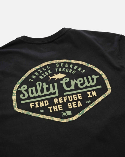 Border Fill Classic SS Tee - Black