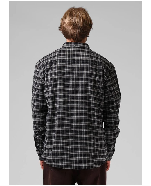 Plaid LS Shirt - Navy/Cream