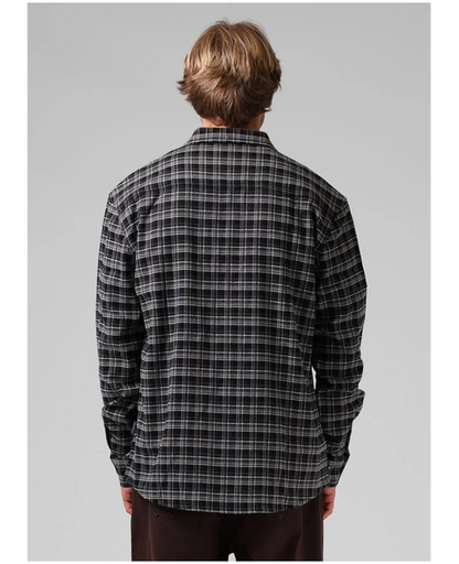 Plaid LS Shirt - Navy/Cream