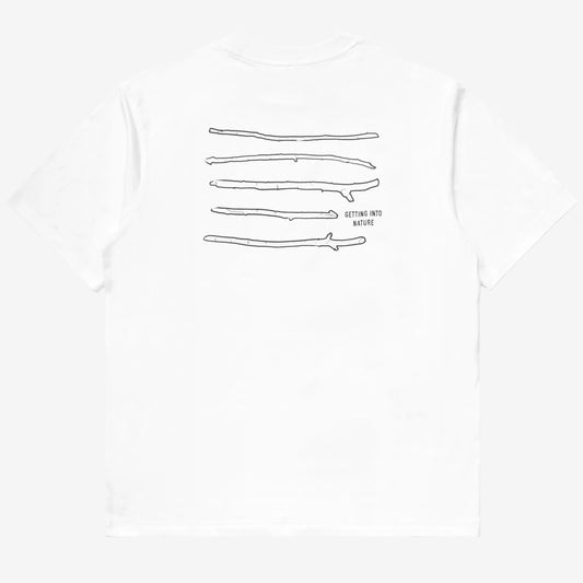 Elliker Rill Stick Print S/S Tee - White