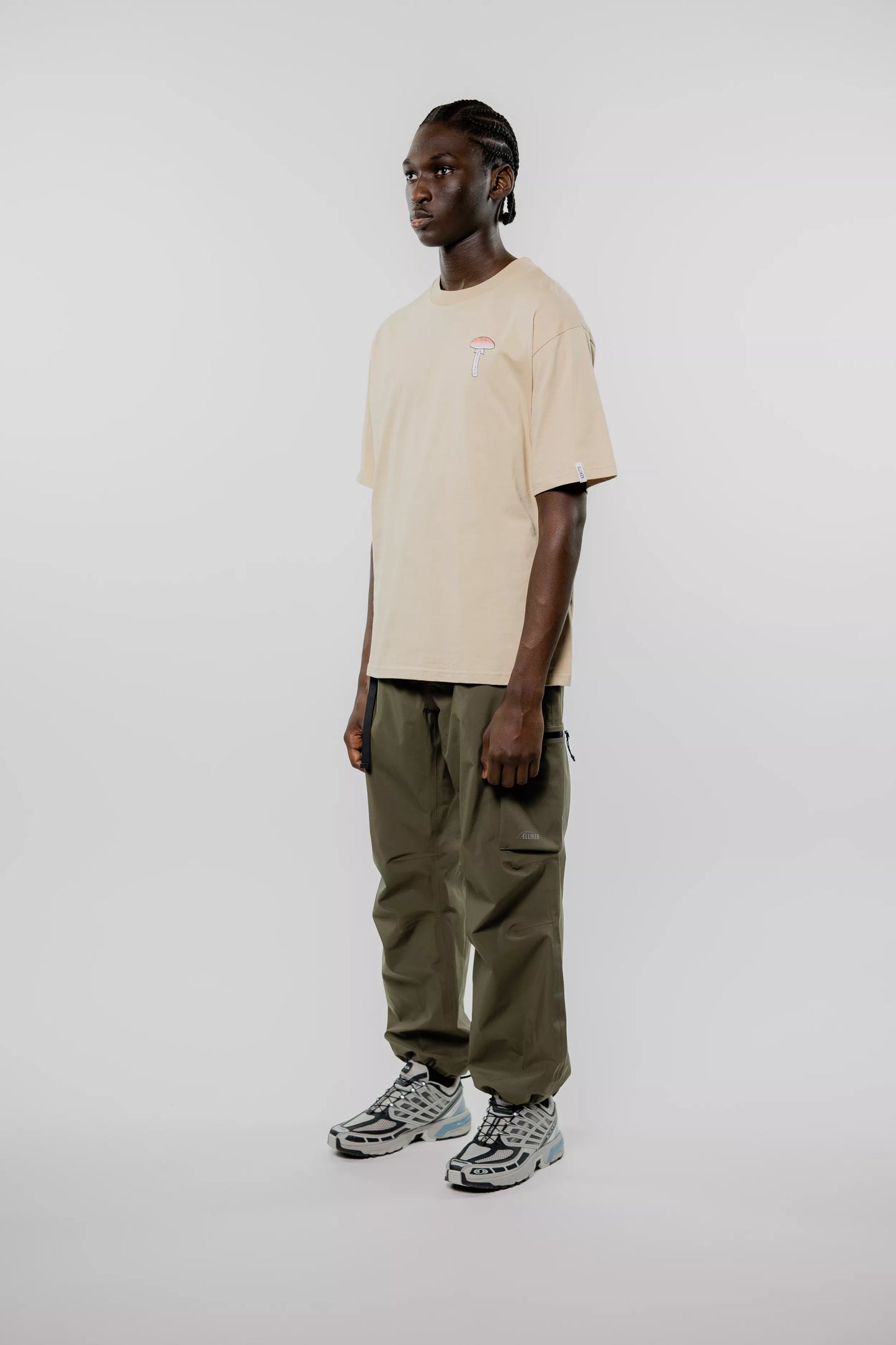 Elliker Rill Splore S/S Tee - Sand