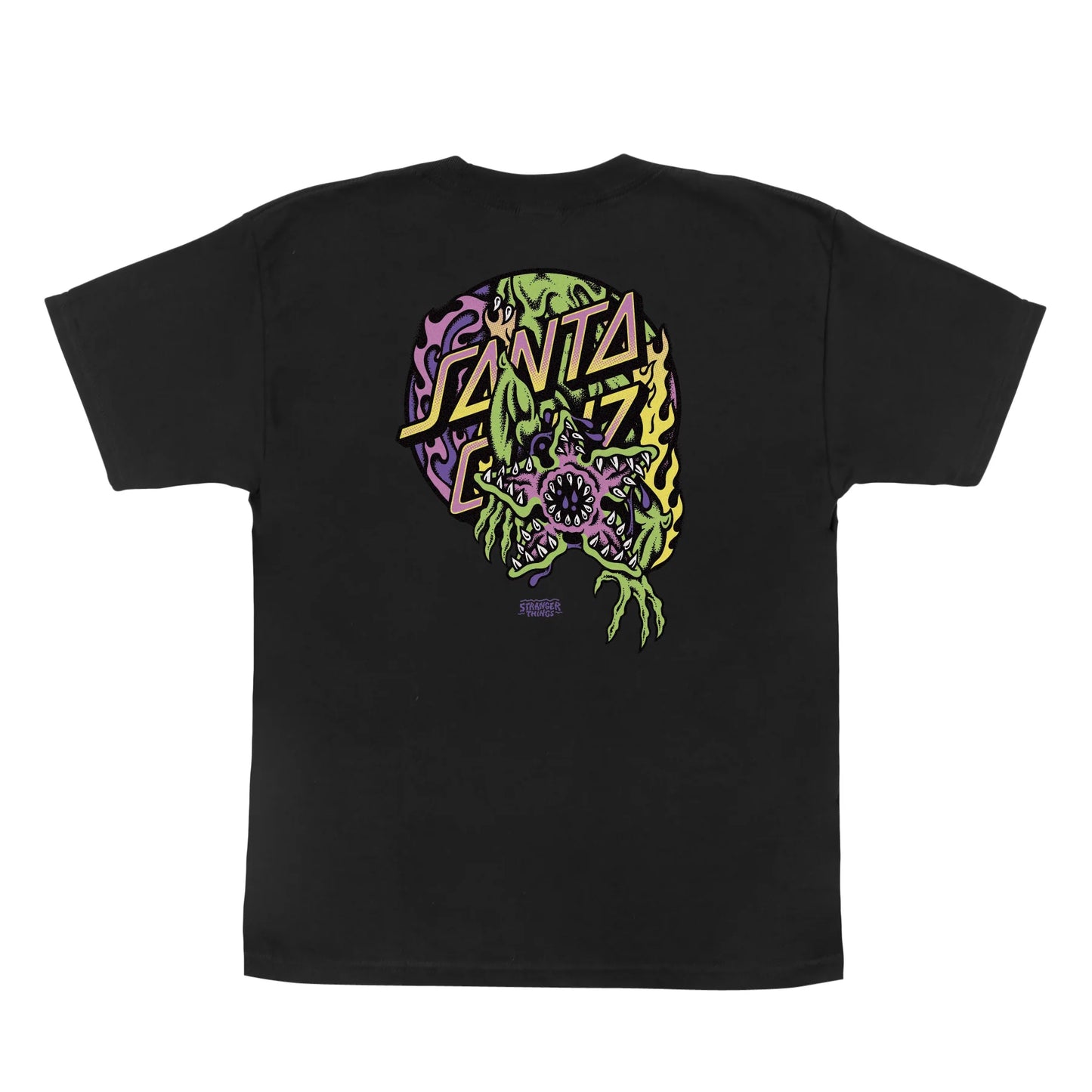 Youth Stranger Things Demogorgon Dot Youth Santa Cruz T-Shirt - Black
