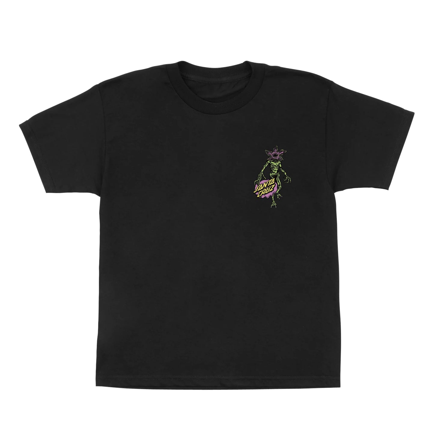 Youth Stranger Things Demogorgon Dot Youth Santa Cruz T-Shirt - Black