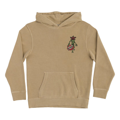 Stranger Things Demogorgon Dot Youth Santa Cruz Hoodie - Sandstone