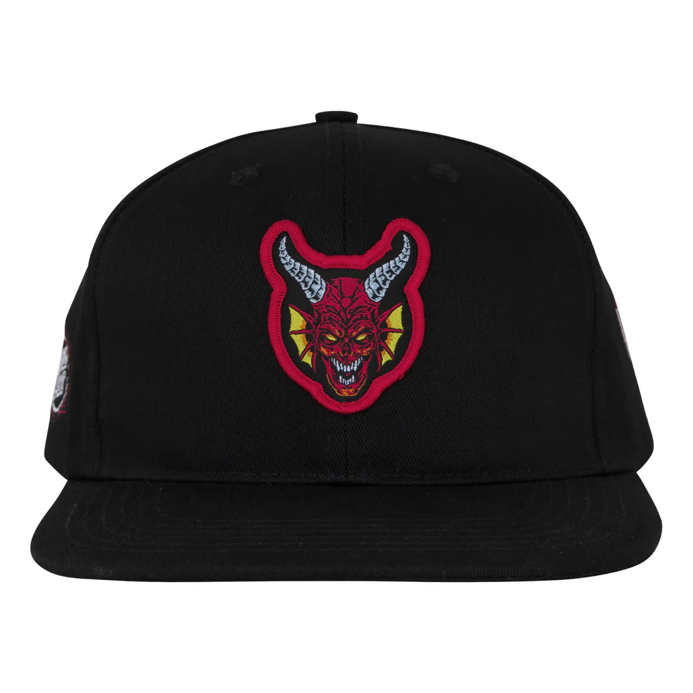 Stranger Things Hellfire Club Santa Cruz Snapback Hat - Black