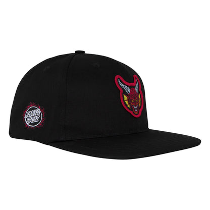 Stranger Things Hellfire Club Santa Cruz Snapback Hat - Black