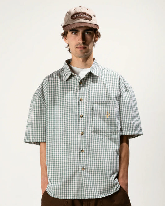 Heritage Plaid Shirt - Cream/Forrest