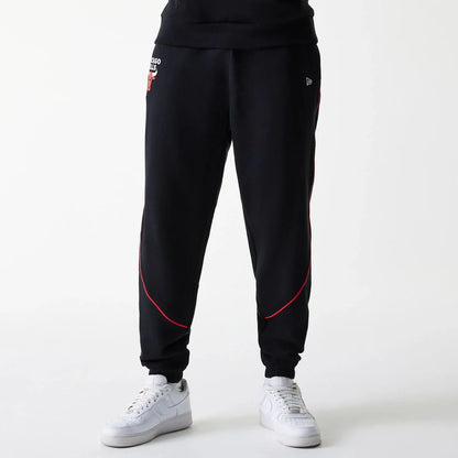 New Era NBA Piping Joggers Chicago Bulls - Black