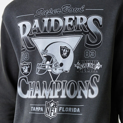NFL Washed Super Bowl Oversized Crew Las Vegas Raiders