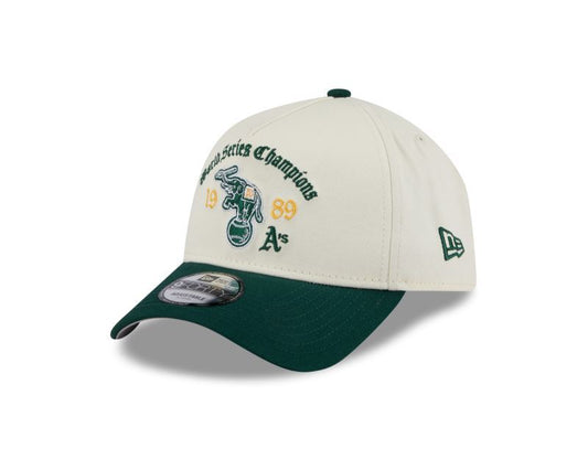 940AF Old English WS Oakland Athletics MLB Snapback - White