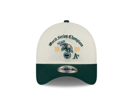 940AF Old English WS Oakland Athletics MLB Snapback - White