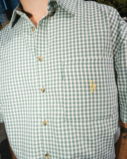 Heritage Plaid Shirt - Cream/Forrest